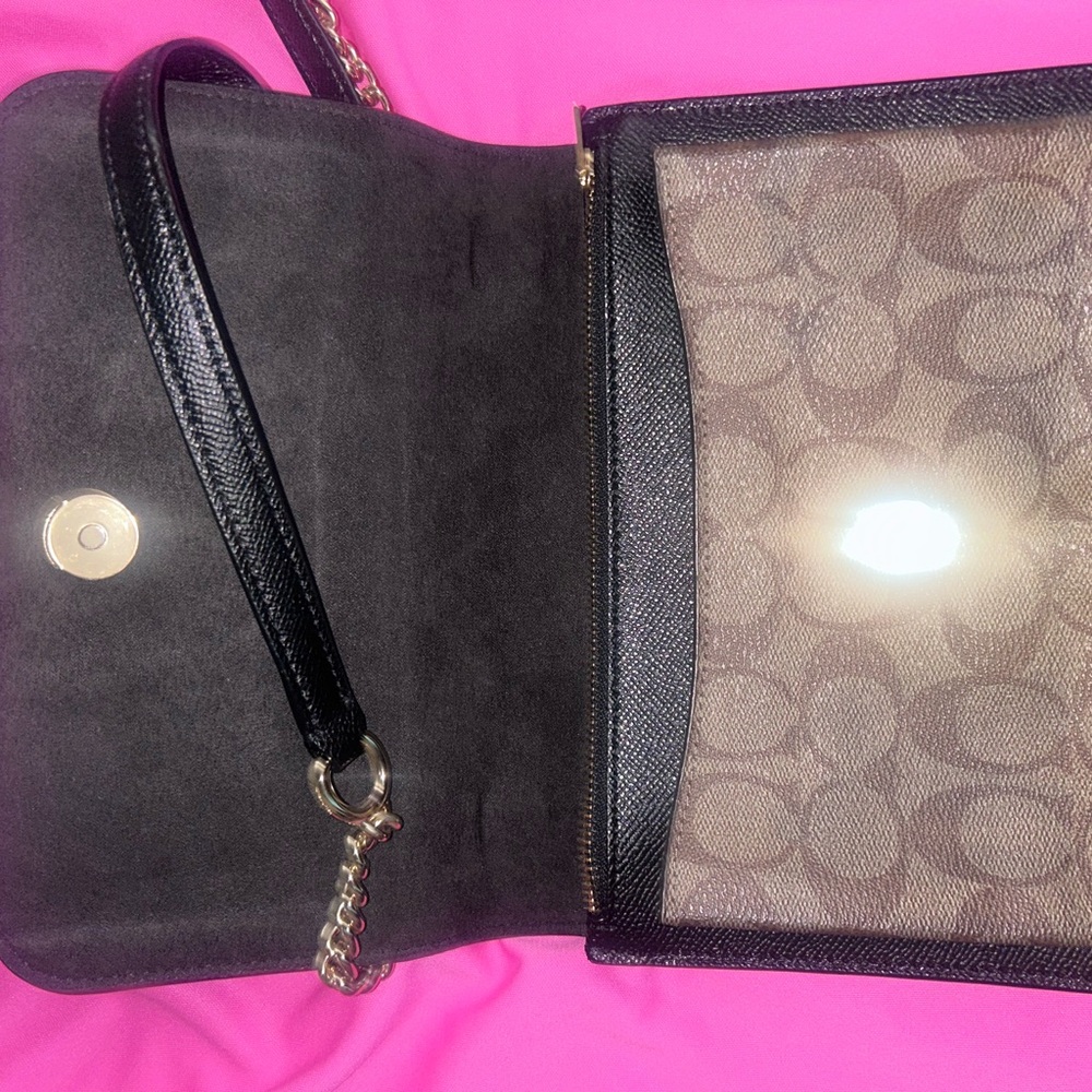 Coach Black and Brown Crossbody Bag - Picture 2 of 6